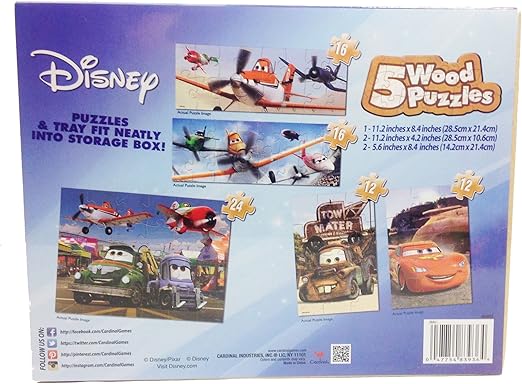 disney cars wooden puzzle