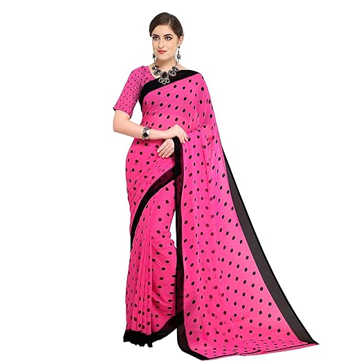 Anand Sarees georgette with blouse piece Saree