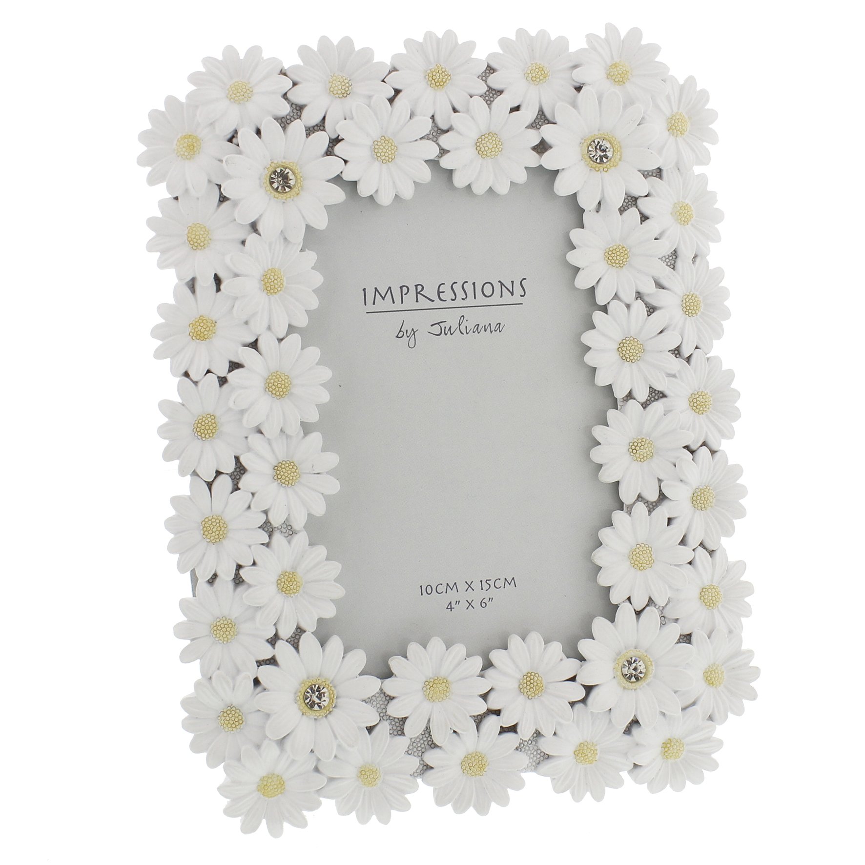 Impressions White Resin Daisy Photo Frame 4" x 6" FR49846