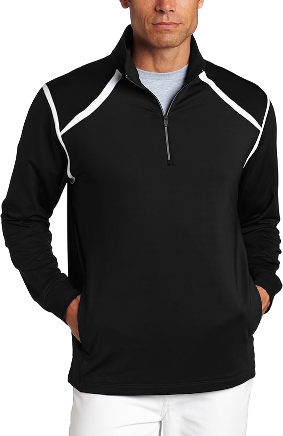 Greg Norman Collection Men's 1/4 Zip Tec Pullover: Amazon.co.uk: Clothing