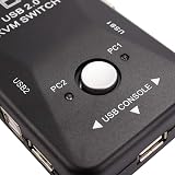 Uinfhyknd USB VGA KVM Switch 2 Port SVGA Keyboard Mouse 1920x1440 view 8