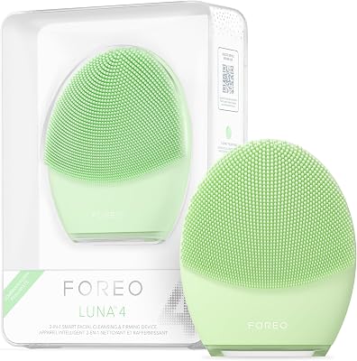 LUNA 4, spazzola detergente viso - Massaggio viso rassodante - Spazzola viso anti-age - Favorisce l'assorbimento delle formule di skincare - Pulizia viso semplice - Combination Skin