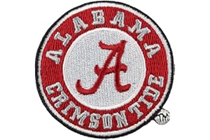 PATCH COLLECTION Alabama Crimson Tide Round Logo Iron On Embroidered Patch Medium