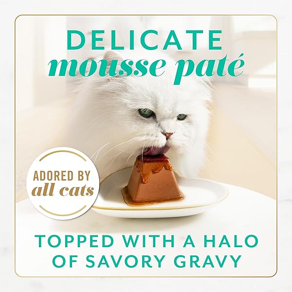 FANCY FEAST GEMS PATE CAT FOOD MOUSSE WITH TUNA AND A HALO OF SAVORY GRAVY CAT FOOD – (PACK OF 8) 4 OZ. BOXES