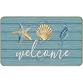 Mingnei Nautical Door Mat - Coastal Kitchen Home Doormat, Nautical Coastal Floor Beach House Front Indoor Entryway Rug 30x17 