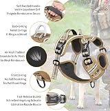 HEELE Dog Harness No Pull Small Bronze XS Reflective Easy Release Neck Clip view 3