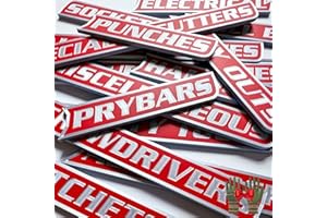 36 Pack of Magnetic Toolbox Labels, Durable 3D-Printed Metal Tool Box Drawer Tags, Strong Reusable Magnetic Labels for Garage