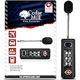 TSA Approved Travel Locks for Luggage, Gym Locker & Guncase - Heavy Duty for Outdoor Tent, Zippered Backpacks Secure Travel Suitcase Locks & More