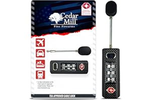 CEDAR MILL FINE FIREARMS TSA Approved Travel Locks for Luggage, Gym Locker & Guncase - Heavy Duty for Outdoor Tent, Zippered Backpacks Secure Travel Suitcase Locks & More