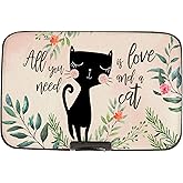 Monarque Armored Wallet Credit Card Case with RFID Data Theft Protection (Cat Love)