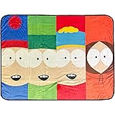 Surreal Entertainment South Park Blanket Kenny Kyle Eric Stan 90s Series Throw 45" X 60"