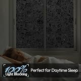 rabbitgoo 3D Blackout Window Film 44.5x200 cm Privacy UV Blocking view 2