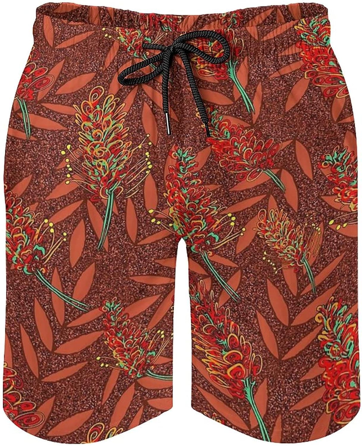 Board ShortsAustralian Native Floral Mens Beach Shorts Swimwear