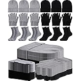 Toulite 60 Pcs Winter Beanie Hat Gloves Socks Set for Women Men Unisex Beanie Warm Stocking Hats Bulk for Homeless Care
