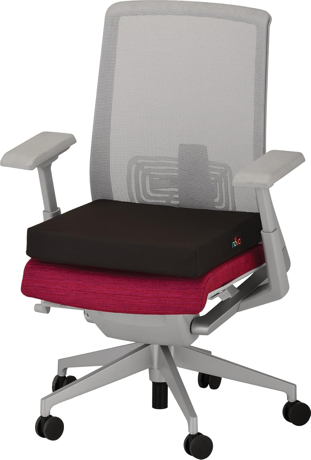 Nova Gel & Memory Foam Seat & Wheelchair Cushion in 8 Sizes (from 16” X 16” to 18” X 24” Extra Wide), Comfortable & Durable Everyday Seat Cushion with Removable Water Resistant Cover, 2” or 3” Thick: Health & Personal Care