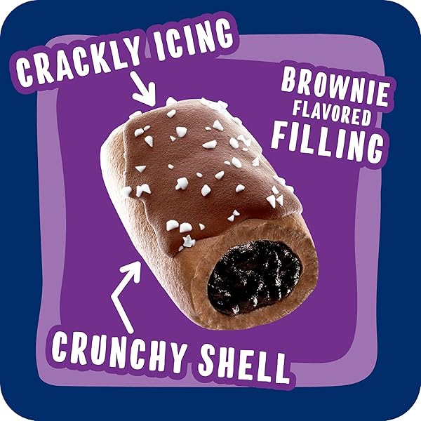 POP-TARTS CRUNCHY POPPERS CRUNCHY FILLED SNACK PIECES, KIDS SNACKS, ON-THE-GO, FROSTED BROWNIE CRUNCH (6 BOXES, 30 POUCHES)