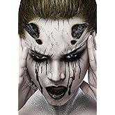 Fxe Faux Studio Black Demon Horns Halloween Latex Prosthetic Appliance.