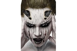 Fxe Faux Studio Black Demon Horns Halloween Latex Prosthetic Appliance.