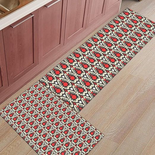 FAMILYDECOR - Juego de 2 alfombras para baño, cocina, entrada y baño
