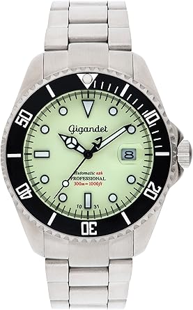 Gigandet G2-011 - Reloj para Hombres, Correa de Acero Inoxidable Color Plateado