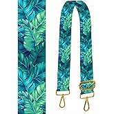 BeauBeast Purse Straps Replacement Crossbody, 2" Wide Shoulder Strap Adjustable, Gold Buckle Canvas Bag Handbag Belts