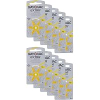 Rayovac Extra Advanced Hörgerätebatterien Typ 10 (Gelb) – 60er Pack, Zink-Luft, 1,45V, Für Hörhilfen & Hörverstärker