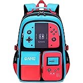 BLUWEI Boys Backpack Kids Bookbag TeensSchool Bag LuminousGame Large capacity bag(1Blue)