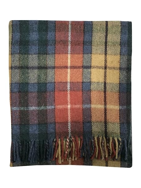 Schottisches Hochland Tartan Tweeds aus 100% Wolle, Tartan, Teppich, Decke, 11 Tartans erhältlich Buchanan Antique
