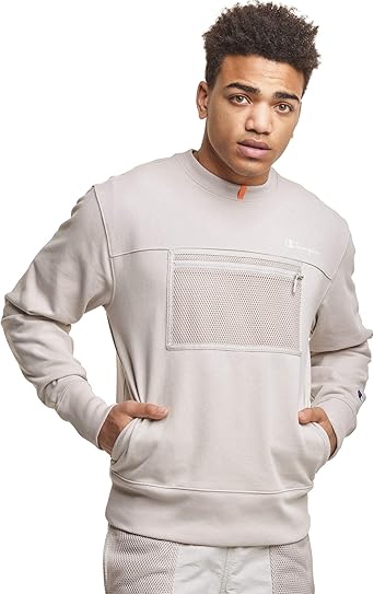 champion men's french terry crew sweatshirt