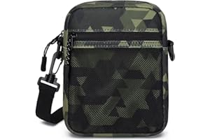 El-fmly Small Cross-body Sling Bags for Men Women, Mini Messenger Bag Shoulder Pouch for Daily Use