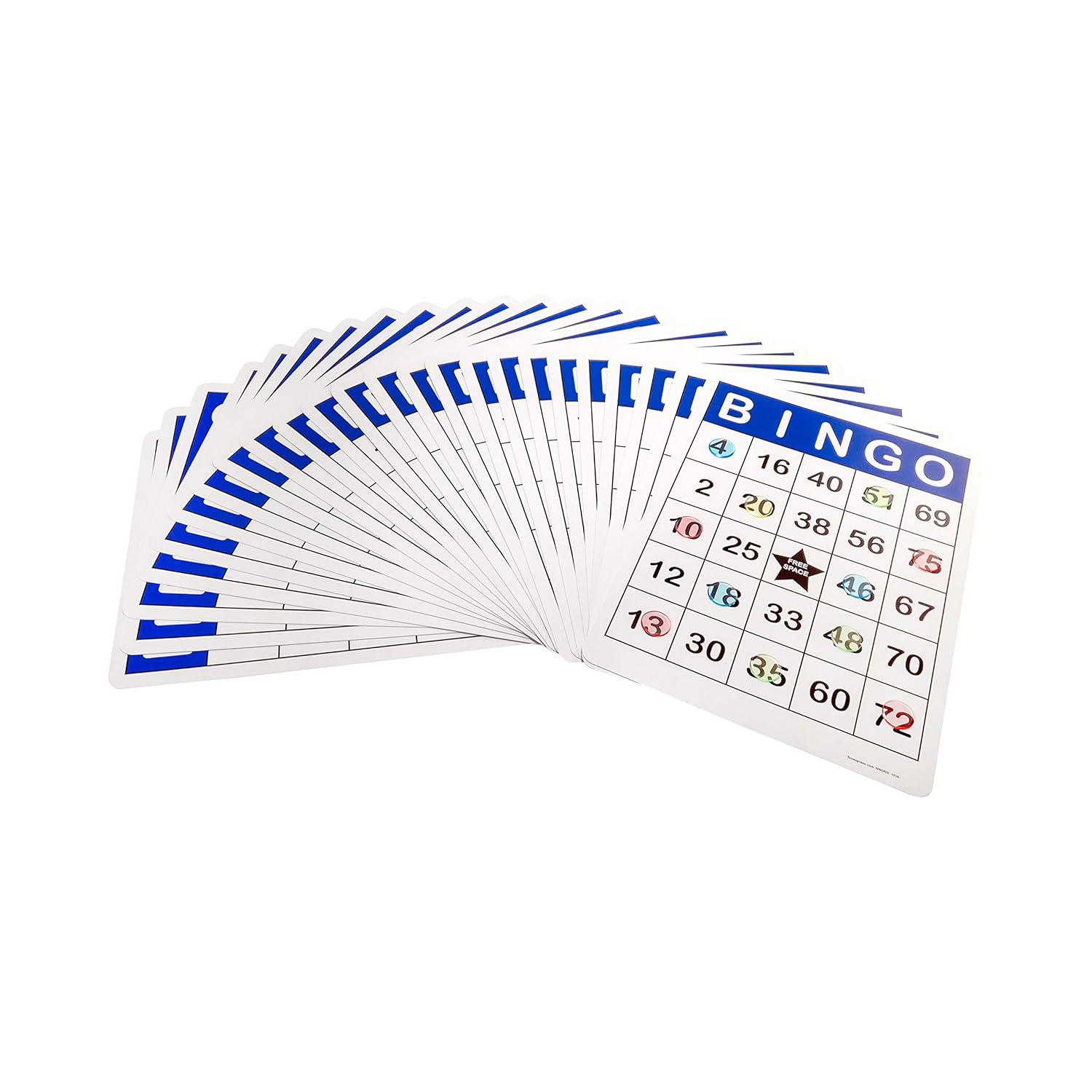 Bingo Supplies Reusable Laminated & Glossy Plus Clear 3/4 Bingo Chips
