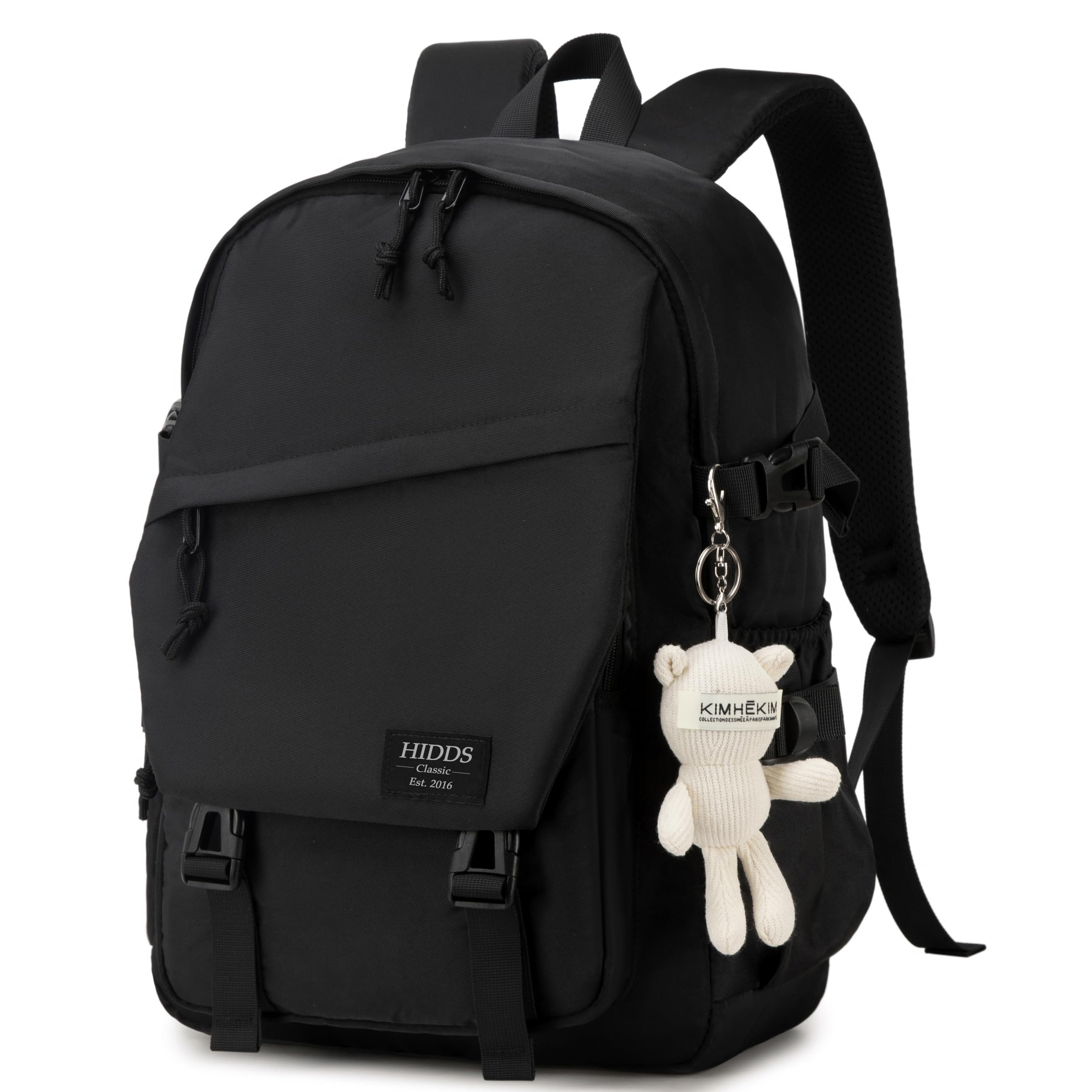 Photo 1 of College Laptop Backpack for Men Women 15.6 Elementary Middle High School Book Bag For Teens Girls Boys Anti Theft Travel Backpacks Waterproof Casual Daypack Large Student Bookbags?Black-L?