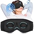 LC-dolida Sleep Mask with Bluetooth Headphones Bluetooth Sleep Mask Sleep Headphones,3D Eye Mask for Sleeping Mask Music Sleeping Headphones for Side Sleepers Meditation Gifts Gadgets for Men Women