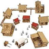 TowerRex Village DND Terrain 28mm Terrain DD Table Fantasy Miniature for Warhammer, Pathfinder, D&amp;D
