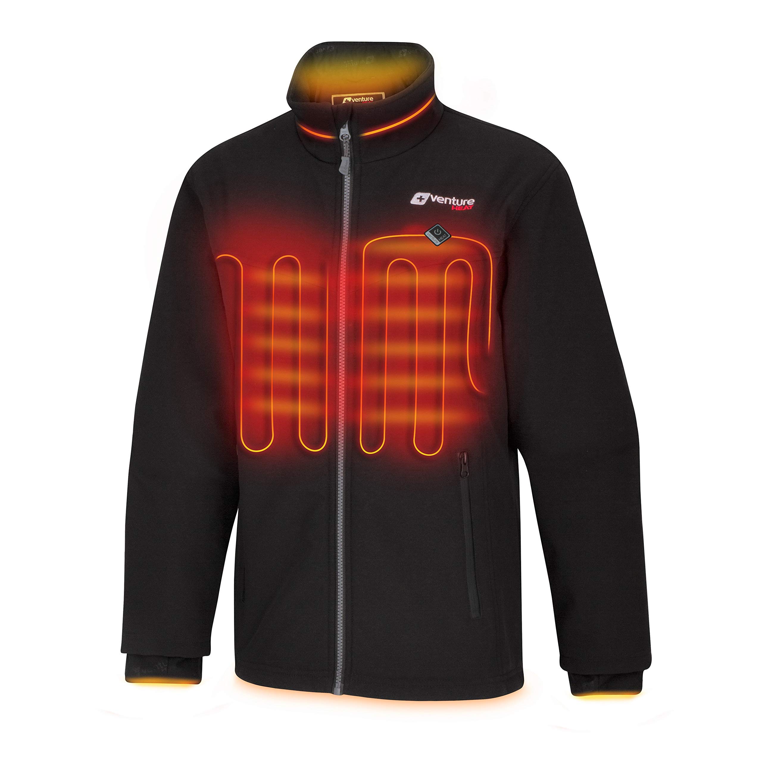 Venture HeatWomen's Heated Jacket with Battery Included - High Powered Self Warming Coat, Softshell Water Resistant