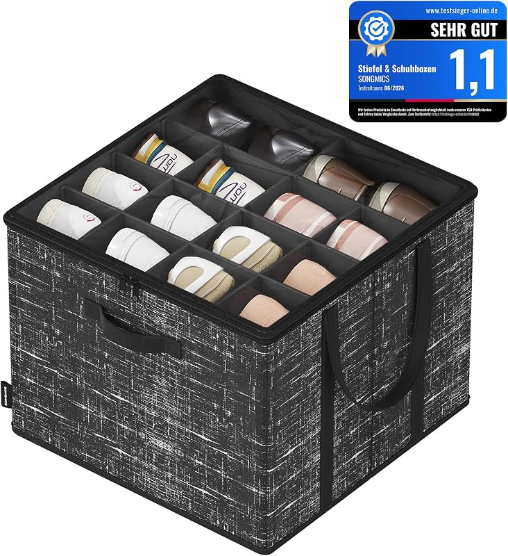 Schuh-Organizer, 1 Stück, für bis zu 16 Paar Schuhe, Griffe