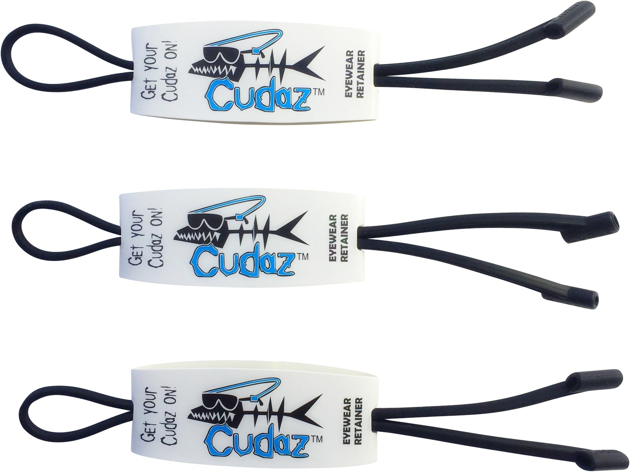 Cudaz the original Silicone Rubber Sunglass Cords (3-Pack)