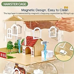 17 in 1 Clear Acrylic Hamster Cage with All