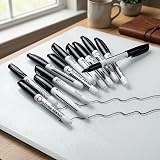 Volcanics Black Dry Erase Markers 12 Pack Fine Tip Whiteboard Pens view 8