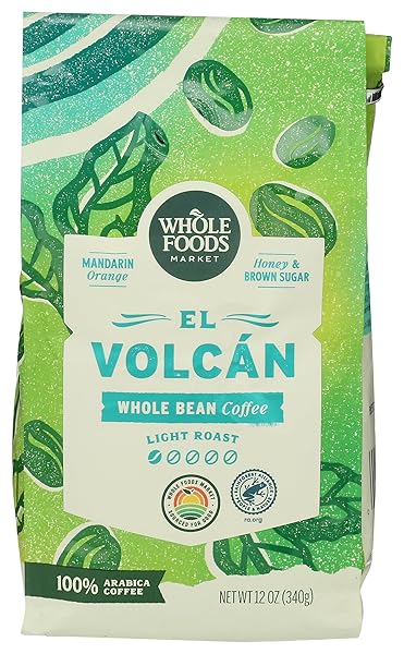 WHOLE FOODS MARKET, EL VOLCAN LIGHT ROAST WHOLE...