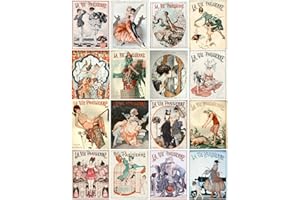 PAPER MOON MEDIA Vintage Printed Art Deco"La Vie Parisienne" Reproduction Magazine Covers Images Collage Sheet #105 Scrapbooking, Decoupage, Labels, Card Making, Crafts