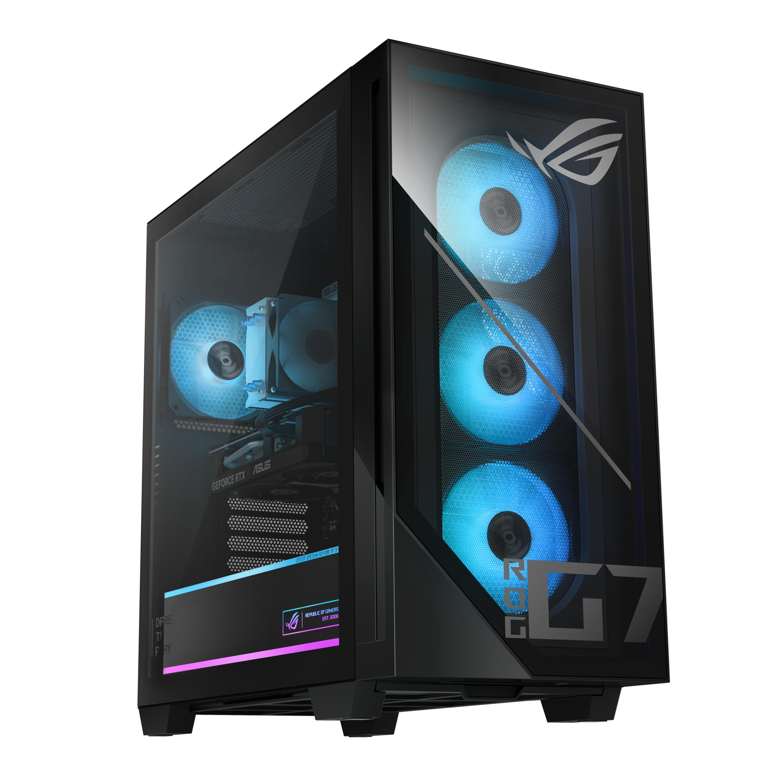 ASUS ROG G700 (2026) Gaming Desktop PC, Intel® Core™ Ultra 7 265KF Processor, NVIDIA® GeForce RTX™ 5070, 1TB M.2 NVMe™ PCIe® 4 SSD, 16GB DDR5 RAM, Windows 11 Home, G700TF-DB774