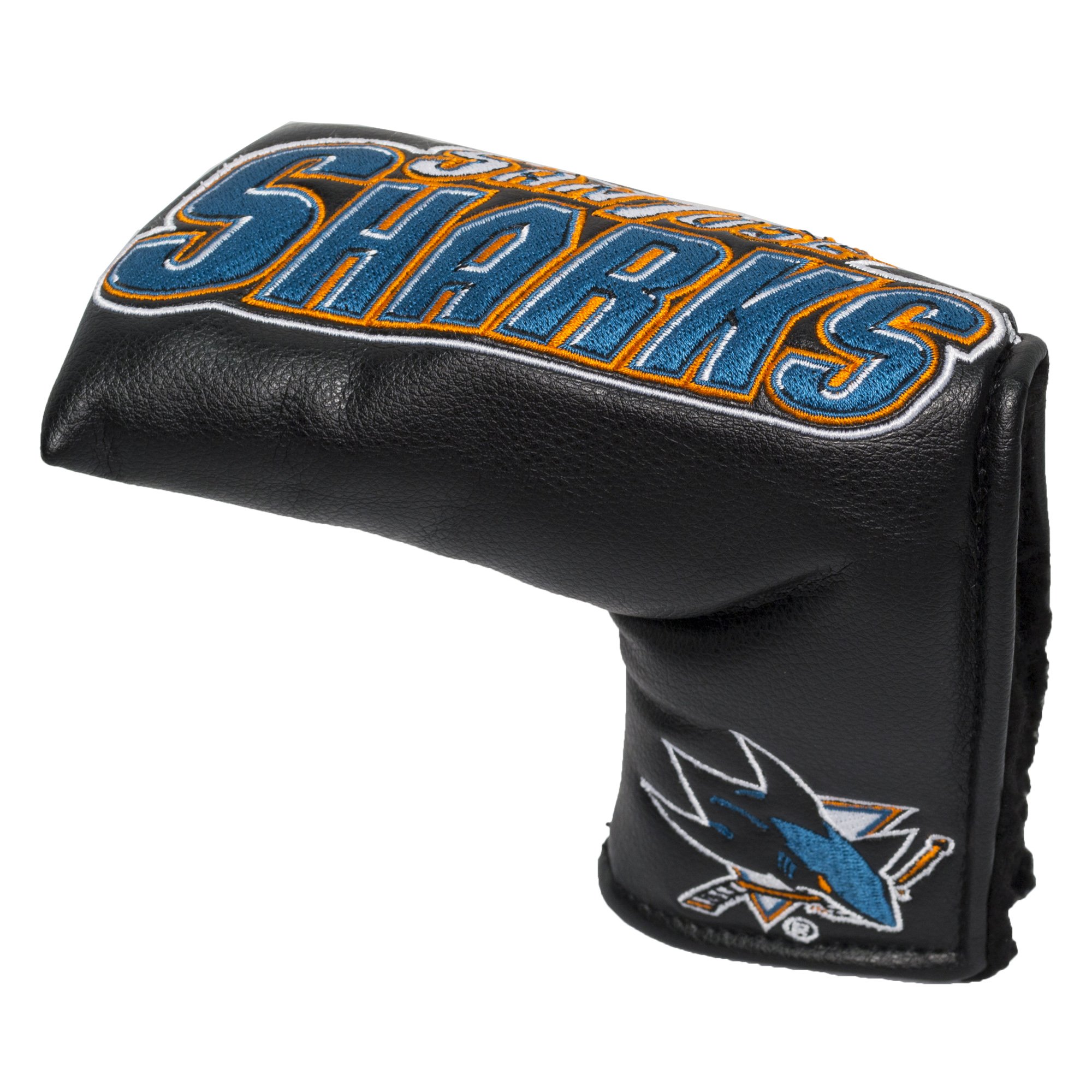 Team Golf NHL San Jose Sharks Vintage Blade Putter Cover Golf Club Vintage Blade Putter Headcover, Form Fitting Design, Fits Scotty Cameron, Taylormade, Odyssey, Titleist, Ping, Callaway