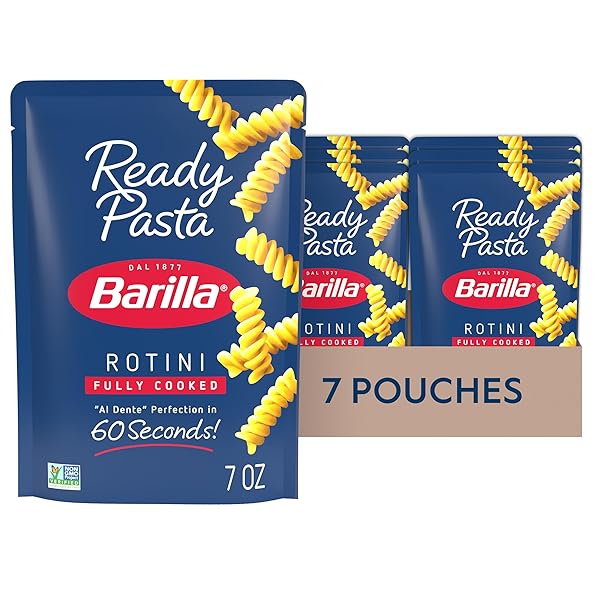 BARILLA READY PASTA, FULLY COOKED ROTINI PASTA, NON-GMO...