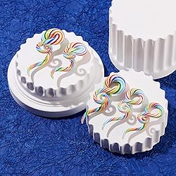 YOFANST 2pcs Glass Ear Tapers Plugs Handmade Spiral