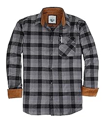 Gioberti Men's Brushed Flannel 100% Cotton Plaid