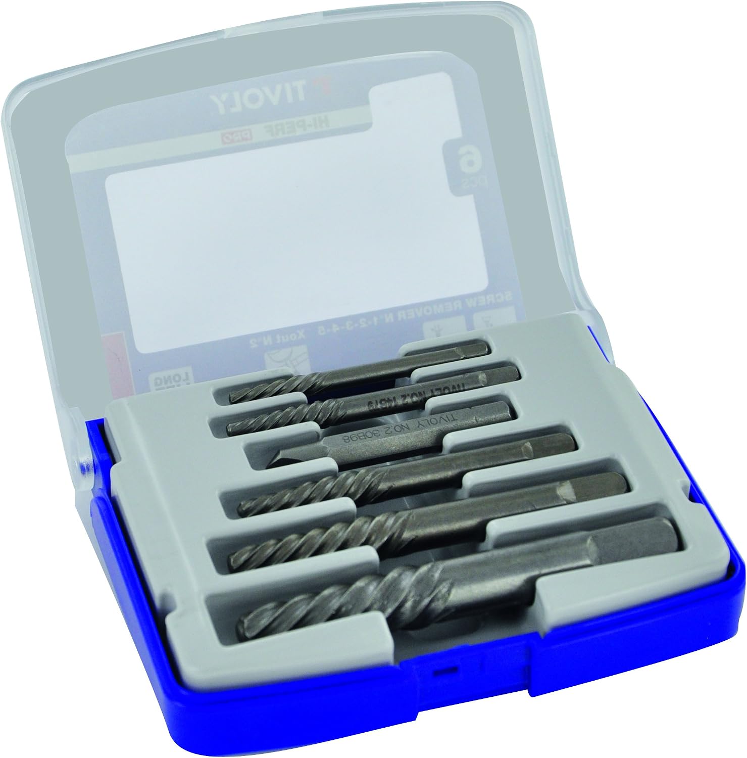 TIVOLY - Damaged Screw Extractor Set - 5 HCS Extractors: N1-N2-N3-N4-N5 + 1 X-Out N2 - For Extraction of M4 to M18 Screws and Studs - Image 5