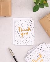UK Greetings Multipack Thank You Cards with Envelopes Spotty Design 10 Pack view 2