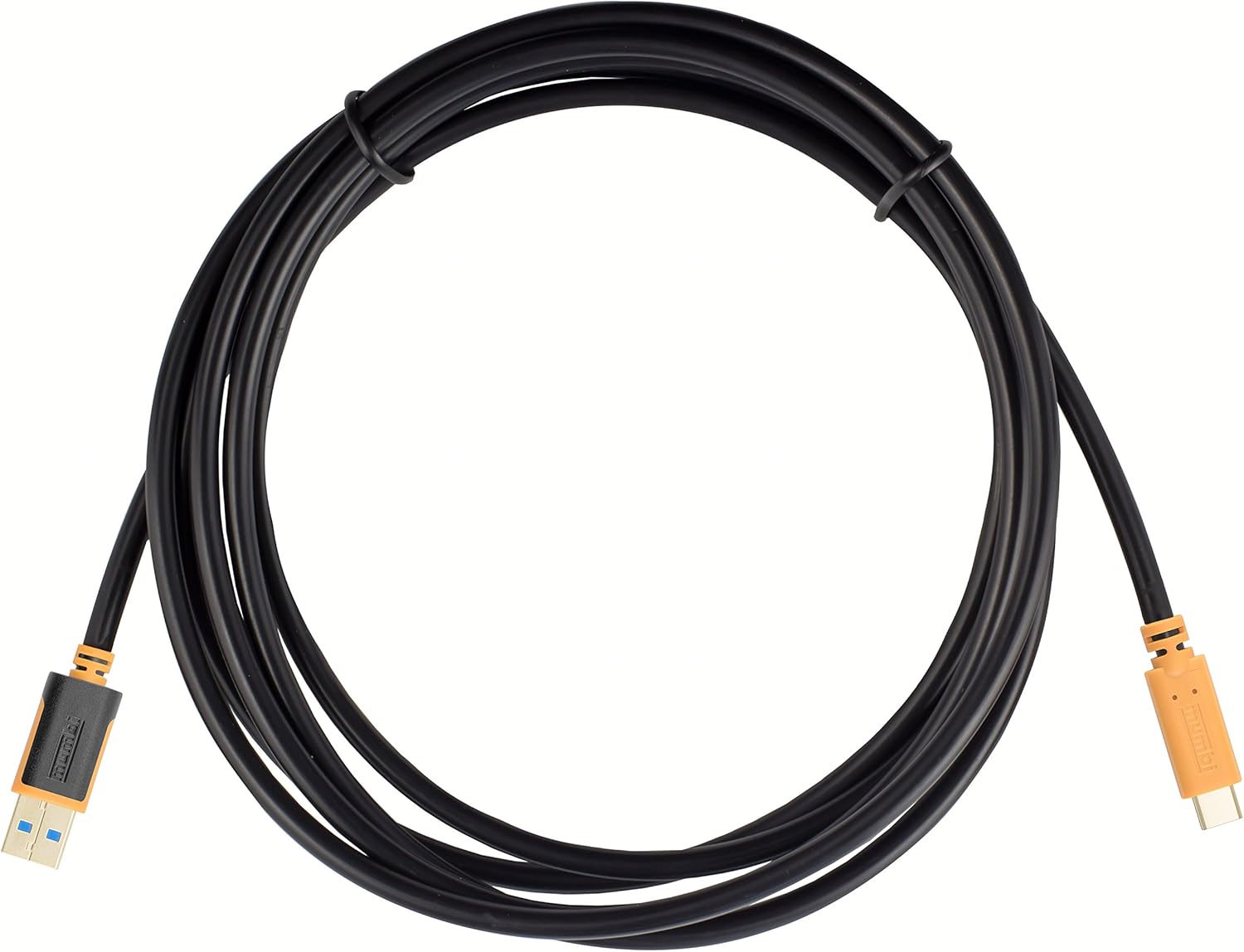 mumbi 1 m Dual Colour USB 3.0 Connection Cable USB-C Male to USB-A 3.0 Male Cable 100 cm, Vergoldete, 100cm - Image 3