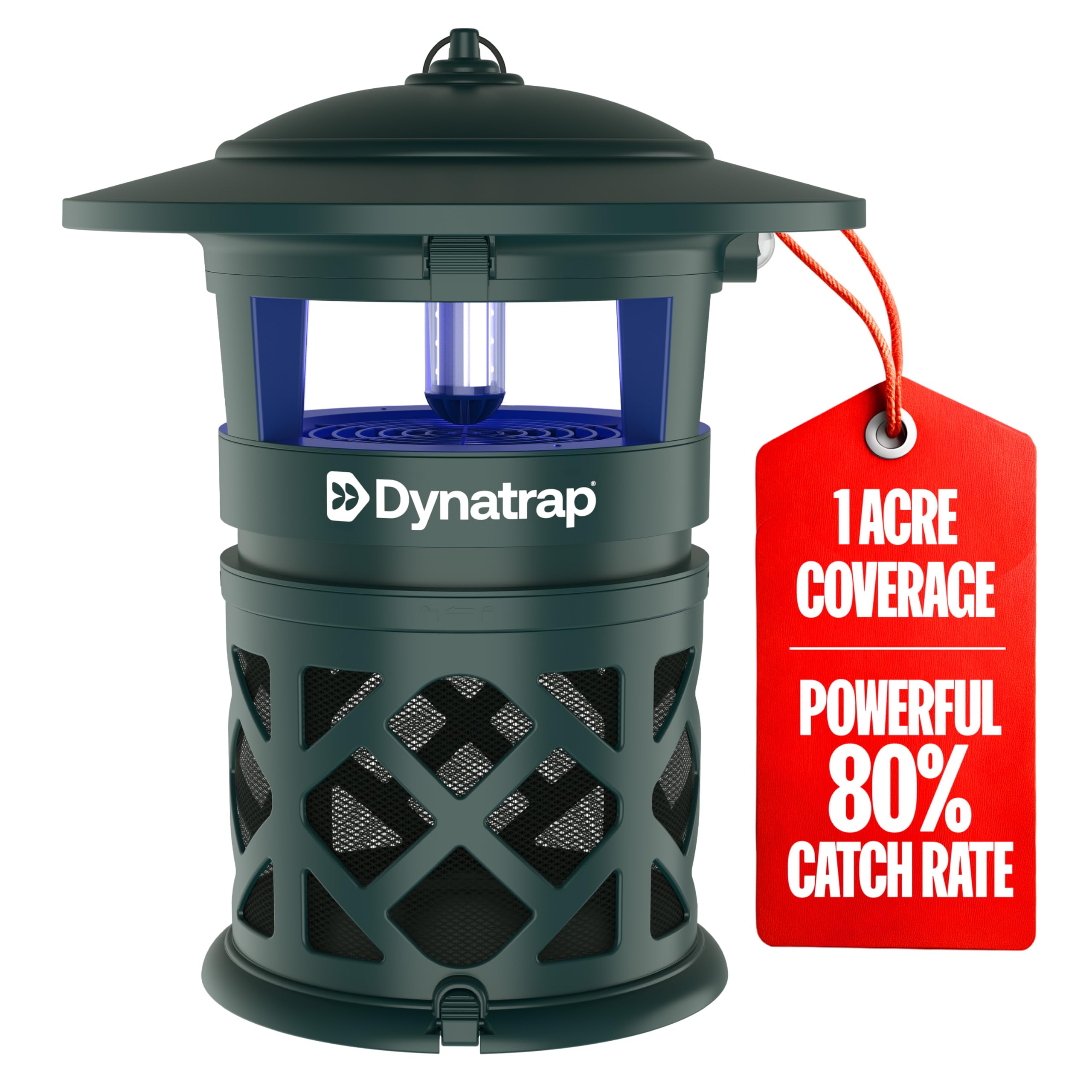 Photo 1 of DynaTrap DT2030-GRSR Fly Traps Outdoor - Mosquito & Flying Insect Killer for 1 Acre – Kills Flies, Gnats, Wasps - Bug Zapper Alternative - Green